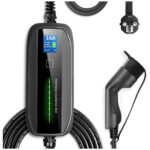 Wallbox PowerBox\Wallbox Cavo display Ricarica Elettrica Tipo 2 Veicoli Elettrici Standard Stazione Ricarica 10A16A 2.23.6KW cavo 6 m SCHUKO Compatibile 3SXY ID3 ZOE Kona, Leaf JEEP