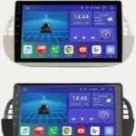 Estock1 CarTablet Android 14 Autoradio per Fiat 500 2007-2015 9" Con CarPlay Integrato Navigatore Wi-Fi – Bluetooth GPS