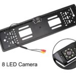 Fotocamera Targa, Telaio Porta Targa Automobilistico Telecamera Retrovisore, Supporta 140 Gradi Grandangolari(Infrared)